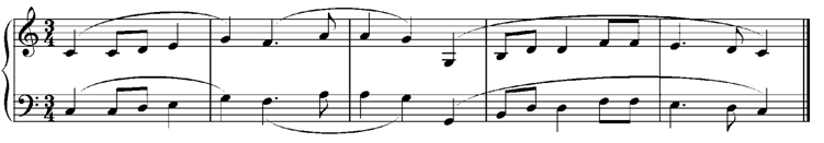 Auditions - Melodic Sight Reading Example
